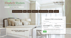Desktop Screenshot of elizabethshutters.com