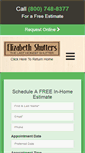 Mobile Screenshot of elizabethshutters.com
